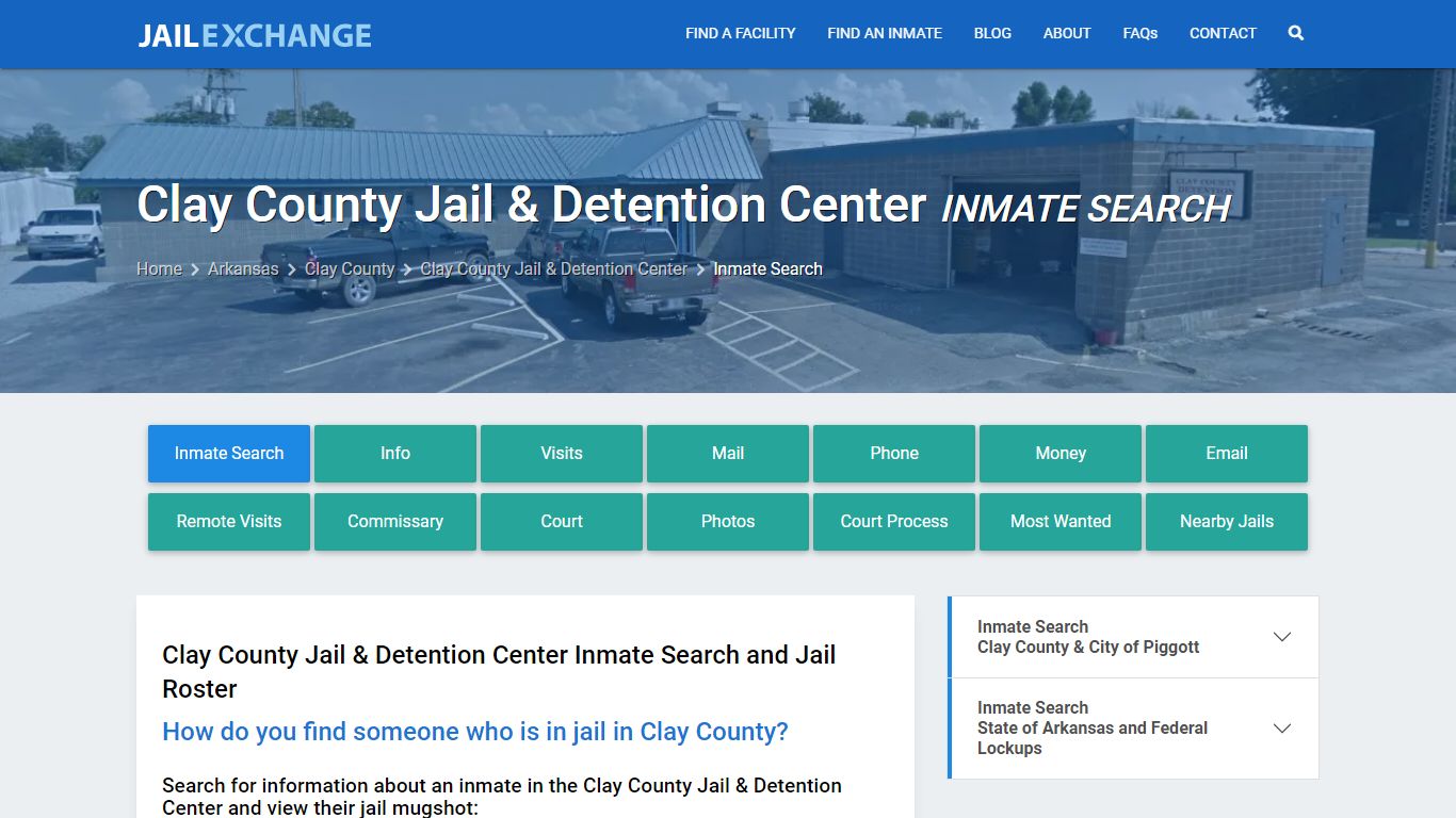 Clay County Jail & Detention Center Inmate Search